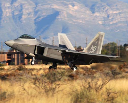 First Two-Ship F-22 Flight from Desert Base | Air & Space Forces