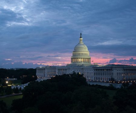 US Capitol sunset