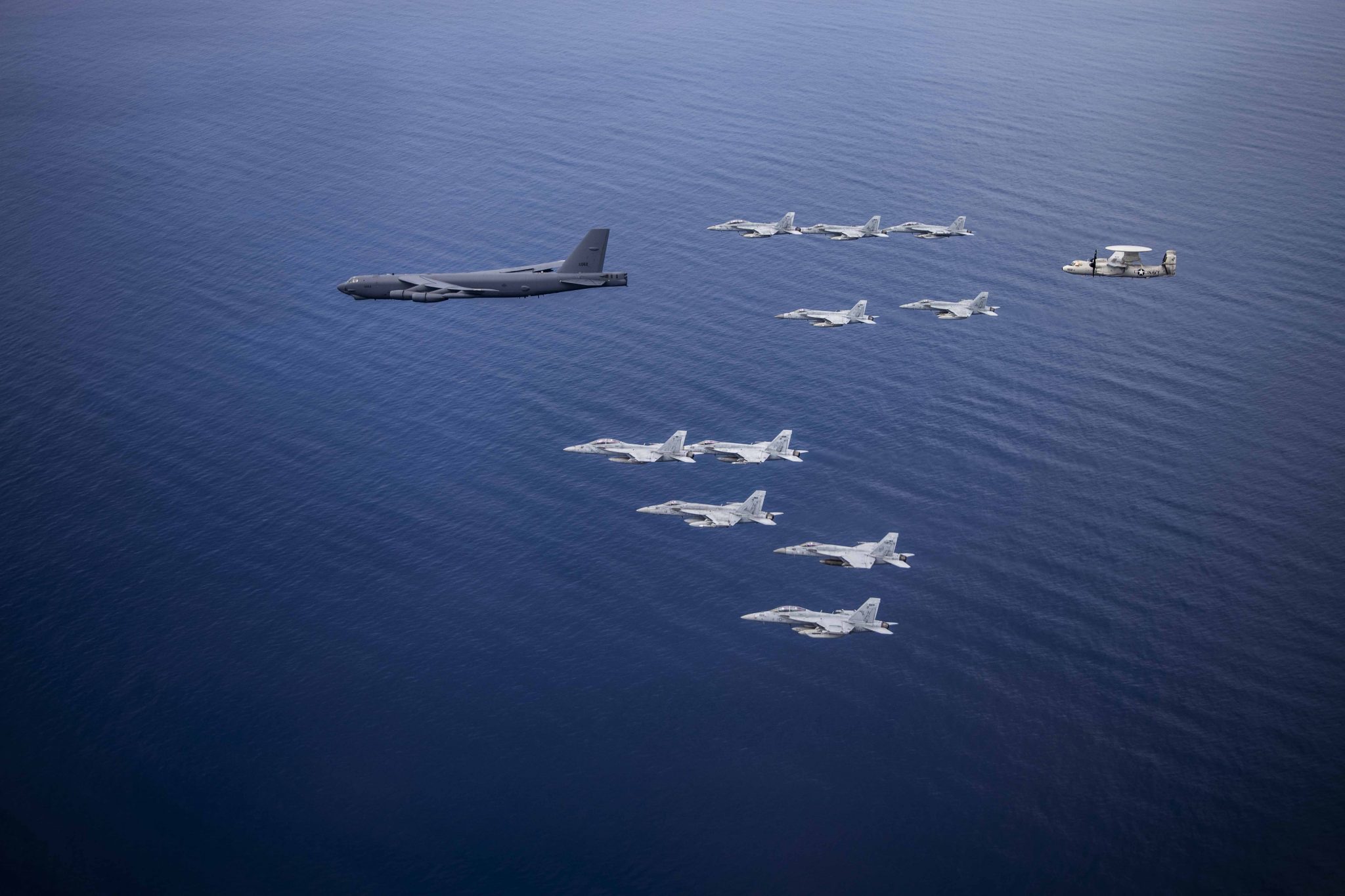 B-52 Flies With Carrier Strike Groups In South China Sea | Air & Space ...