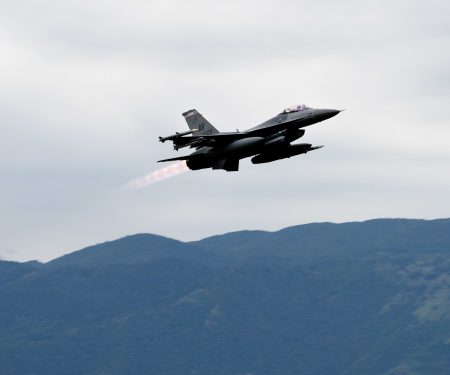 510th FS F-16s takeoff for Black Sea Ops