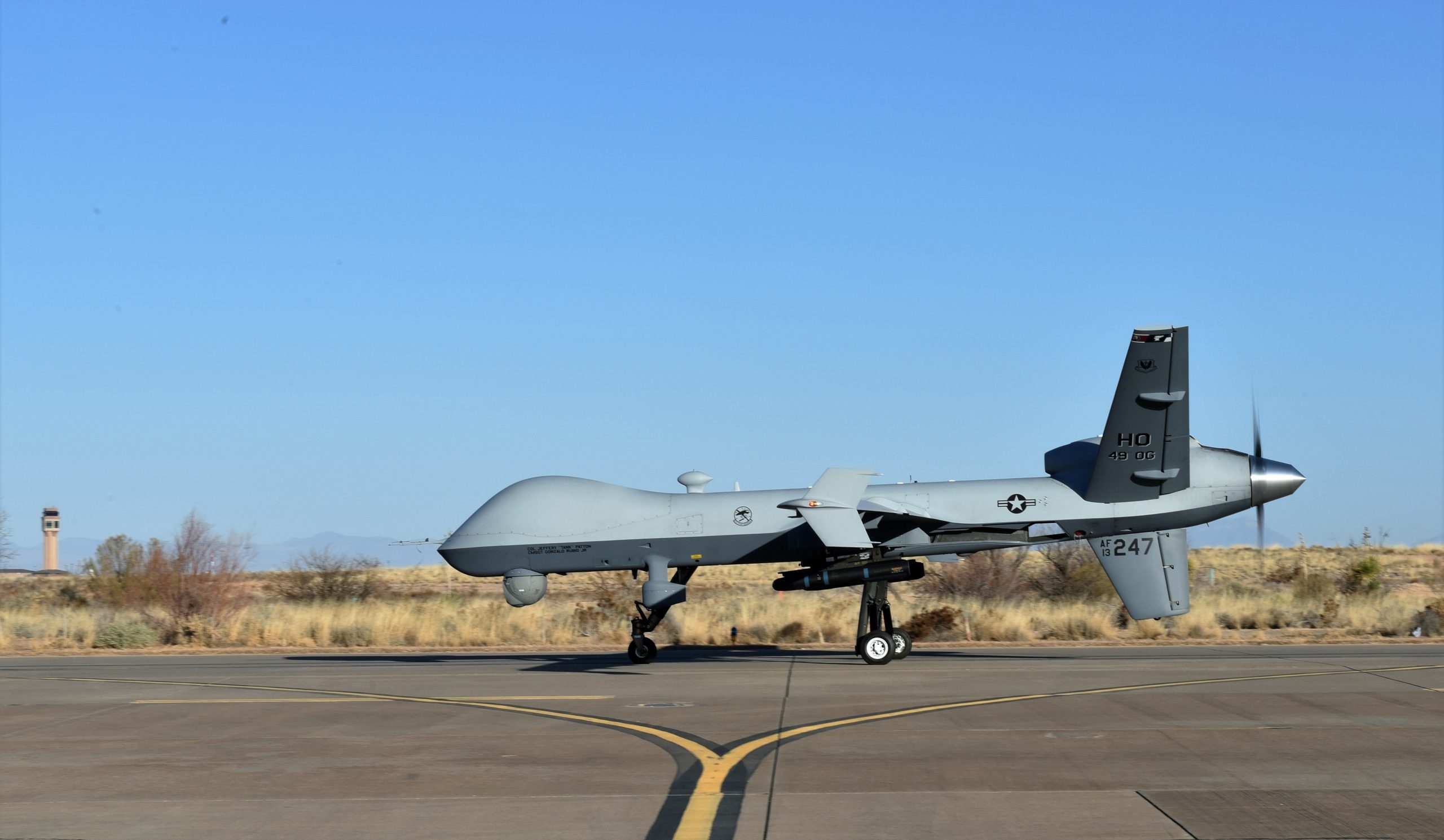 Reaper Drone Crashes on Runway at Holloman