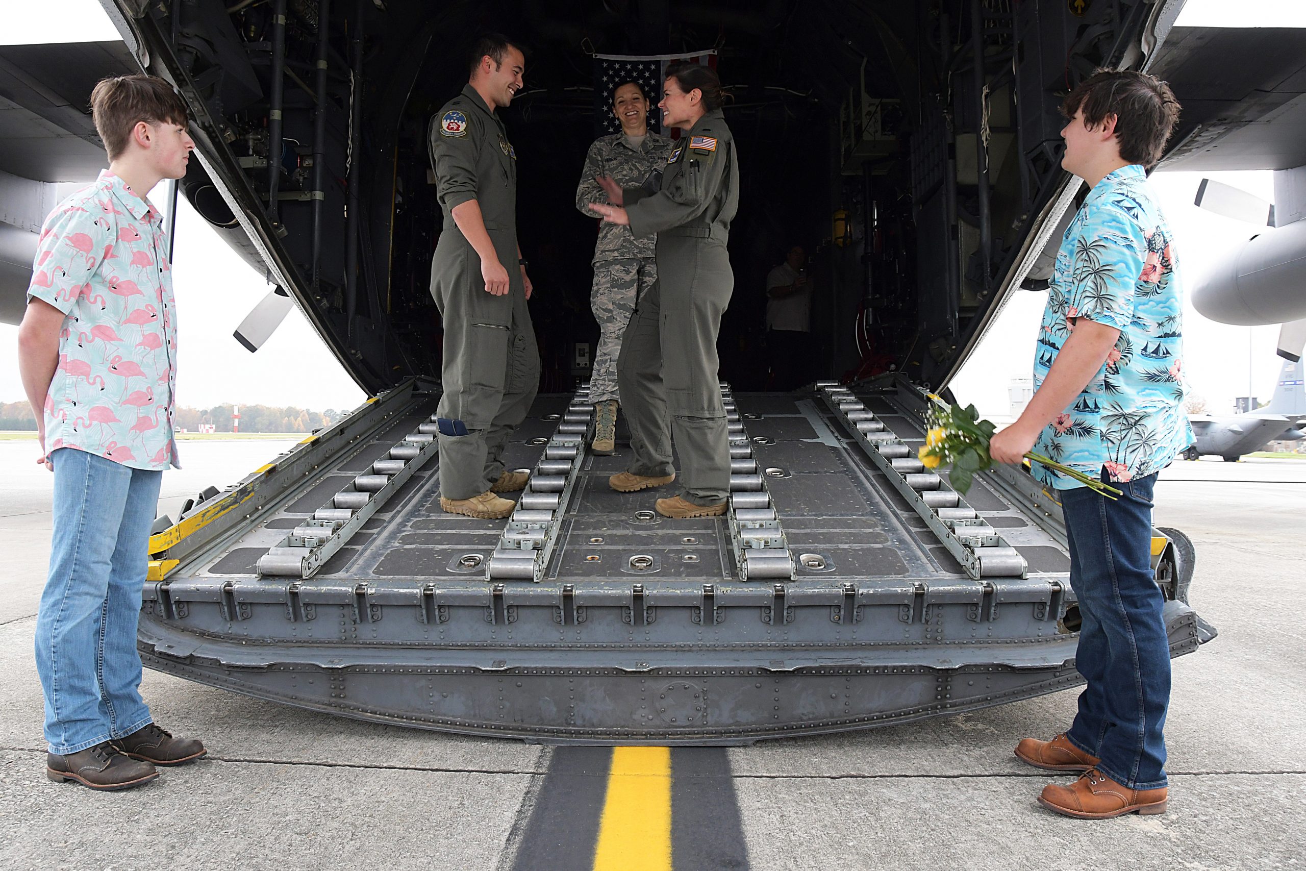 Dobbins Reservists Tie the Knot Aboard a C-130