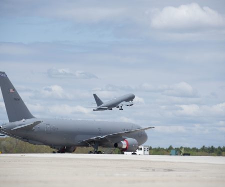 NH Air National Guard KC-46 aircrew fly to train