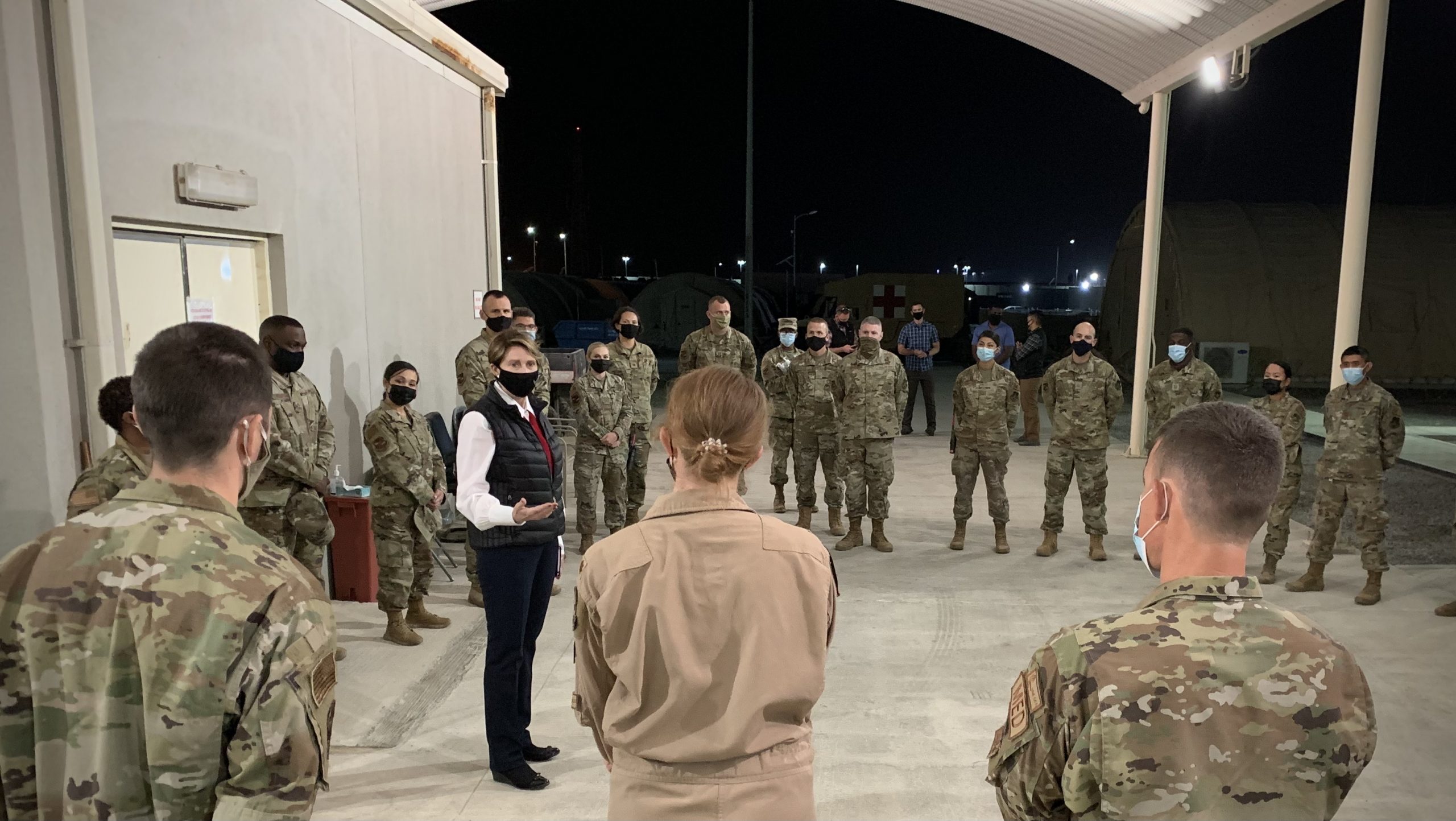 USAF, DOD Leaders Make Holiday Visits to Middle East