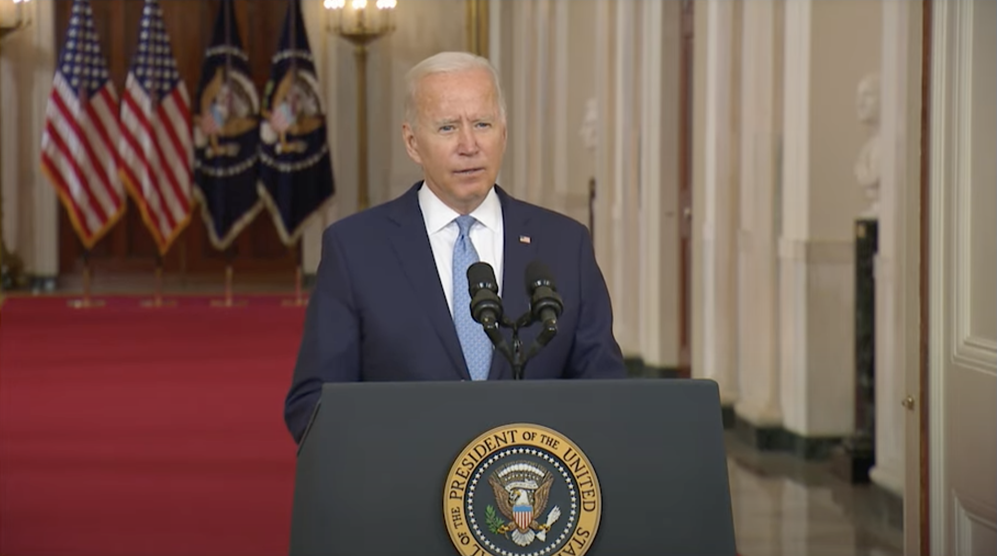 Biden Defends Decision to Leave Americans in Afghanistan, Says Withdrawal Marks ‘End of an Era’ of Remaking Countries