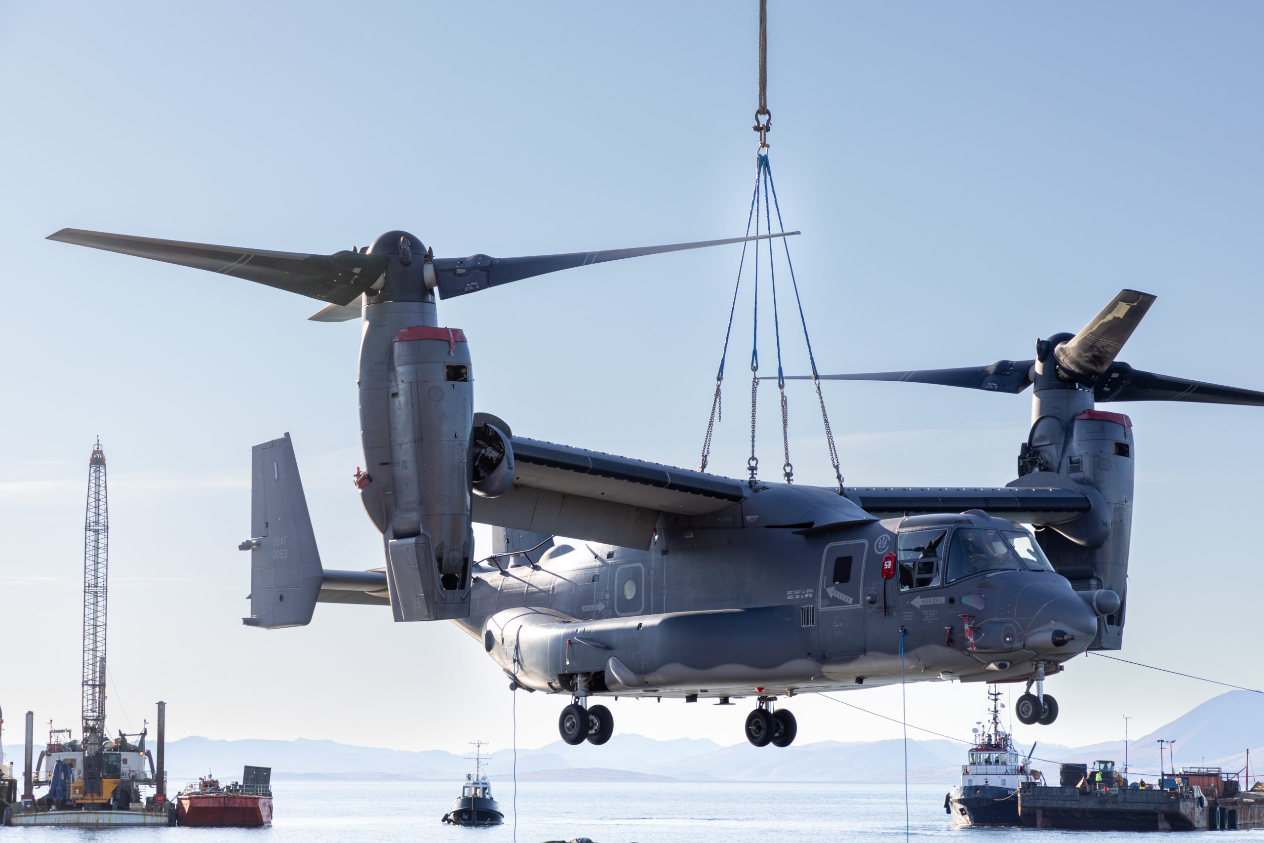 Marooned Air Force CV-22 Osprey Finally Removed From Norwegian Island