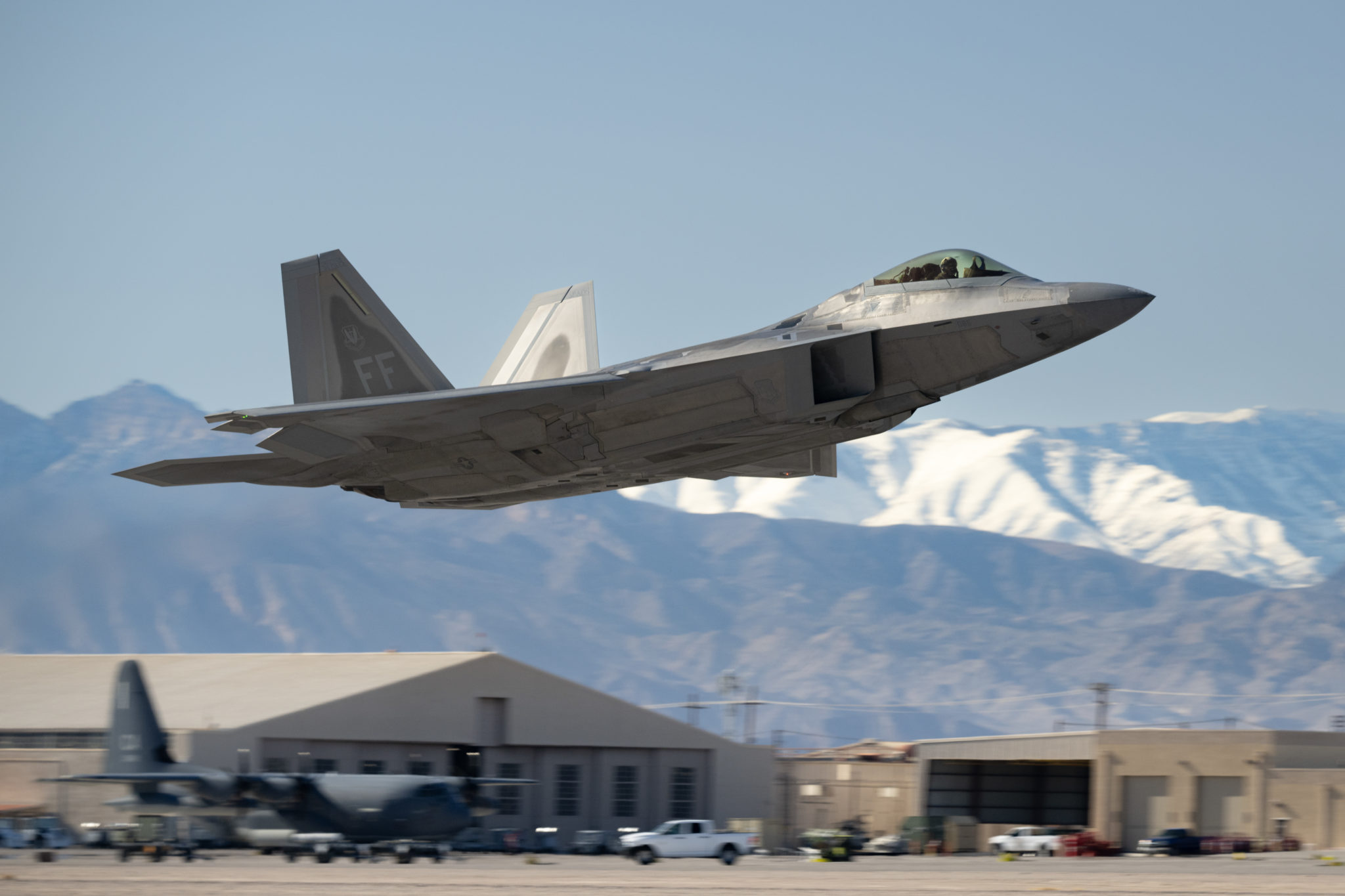 F22s Scramble from Nellis in Response to Chinese Spy Balloon Over US