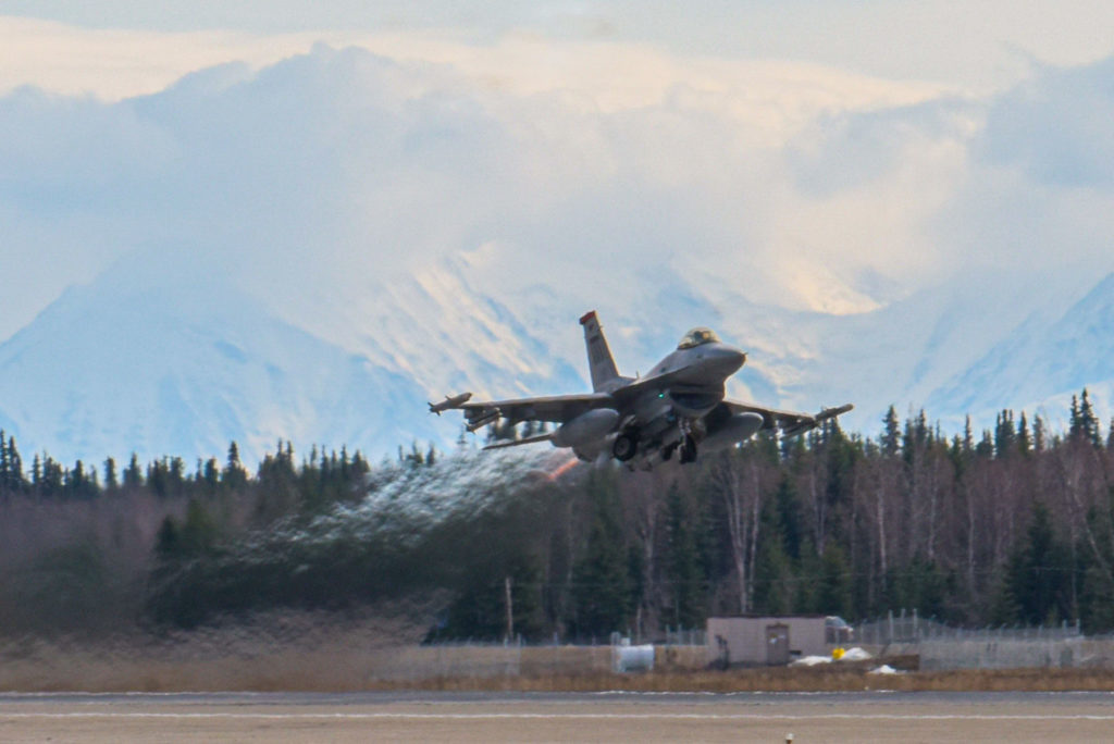 NORAD: F-16s Intercept Russian Bombers And Fighters Near Alaska | Air ...