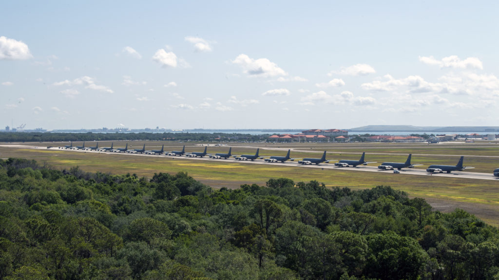 18 KC-135s Line Up at MacDill, as USAF's Surge in Elephant Walks