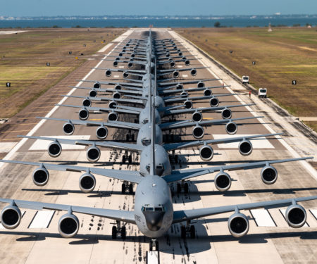 KC-135 elephant walk