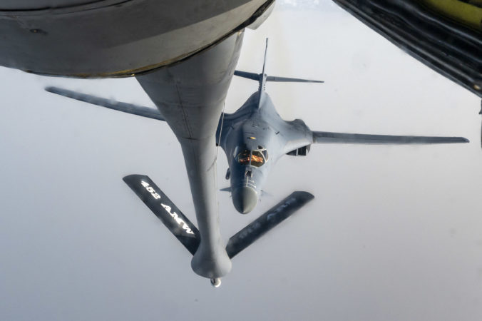 PHOTOS: US Flexes 'Overwhelming Power' In Middle East With B-1 Mission