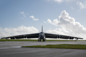First B-52s take off from Guam in support of Bomber Task Force deployment