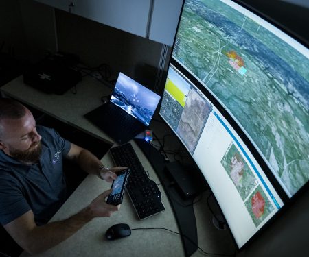 AFWERX and the Air Force Research Laboratory’s Information Directorate have installed an Uncrewed Aircraft System Traffic Management (UTM) at Eglin Air Force Base, Fla. U.S. Air Force photo by Samuel King Jr.