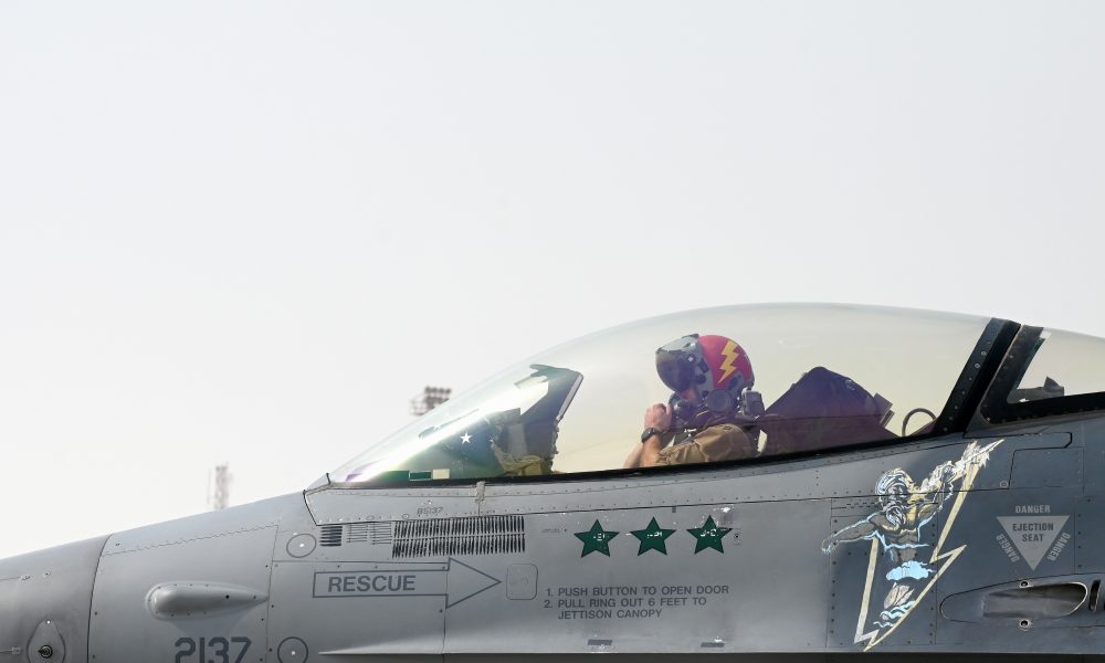 F-16 With Three Air-to-Air Kills Flying Missions to Deter Iran