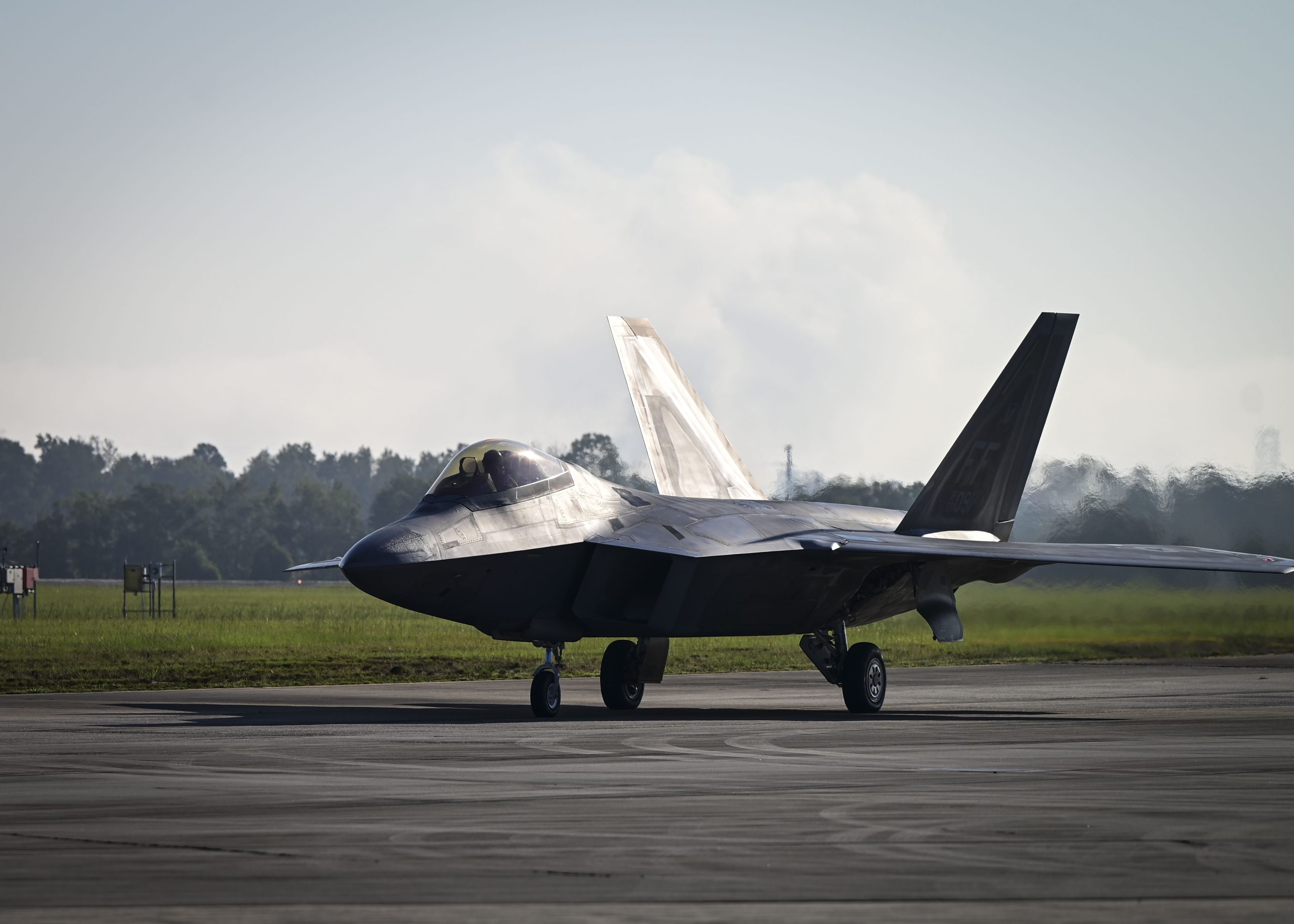 Pilot Unharmed After F-22 Mishap in Georgia