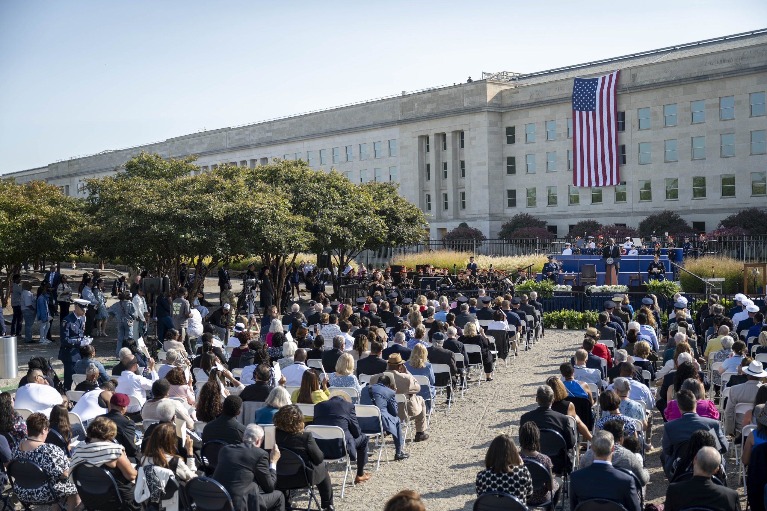 ‘We Work in a Memorial’: Pentagon Leaders Remember 9/11