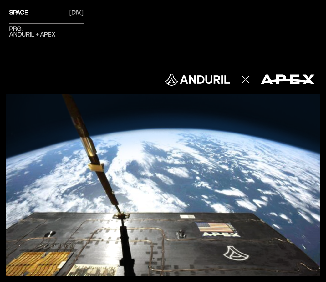 Anduril, in New Partnership, Takes Aim at Space