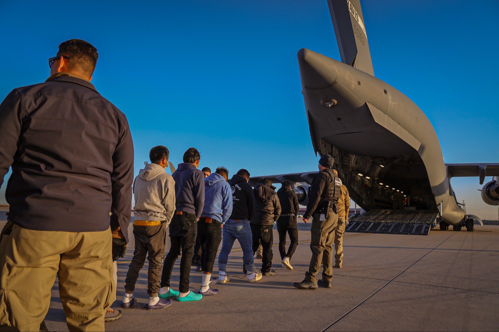 Air Force C-17s Conduct First Deportation Flights, Two Not Allowed to Land