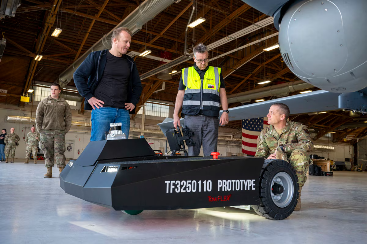 Robot Tug Could Save MQ-9 Reaper Maintainers Time, Money, and Risk